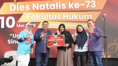Dies Natalis ke-73 FH Unhas, Wali Kota Munafri Ajak Civitas Akademika FH dan Alumni Perkuat Sinergitas