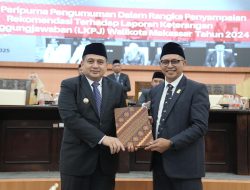 Wali Kota Makassar Terima Rekomendasi DPRD atas LKPJ 2024, Komitmen Tingkatkan Transparansi