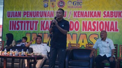 “Langkah Awal Cetak Atlet Masa Depan”, Ketua KONI Makassar Apresiasi Ujian Kenaikan Sabuk Inkanas Sulsel