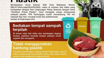Wali Kota Makassar Tegaskan Idul Adha 2025 Tanpa Sampah Plastik