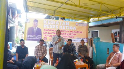 Haji Ismail Pilih Reses Ketiga di Kelurahan Rappojawa, Serap Aspirasi Warga Soal Air dan Pendidikan