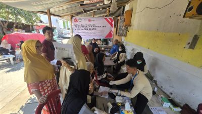 Titik Kedua Roadshow Gowa Salewangang, Klinik Rufaidah Medika Gelar Skrining Kesehatan di Tamarunang