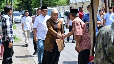 Aliyah Mustika Ilham dan Ilham Arief Sirajuddin Melayat H. Andi Chaerul Andi Tau: Sosok Teladan Pengabdi Kota Makassar