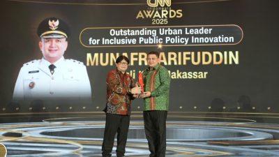Makassar Raih Dua Penghargaan Nasional di CNN Indonesia Award 2025