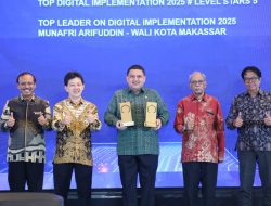Wali Kota Munafri Sabet Golden Trophy Top Digital Awards 2025 dari Komdigi RI