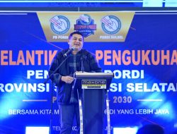 Munafri–Aliyah Kompak Hadiri Pelantikan IAS sebagai Ketua PORDI Sulsel