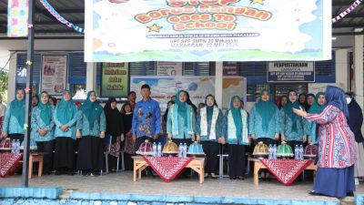 TP PKK Makassar Bagikan 600 Kotak Makan Gratis untuk Siswa SMP Lewat Kampanye Stop Boros Pangan