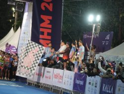 Lautan Manusia Padati Anjungan Losari, Munafri Resmi Lepas Makassar Half Marathon 2026