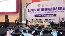 Titip Pesan ke Wisudawan STIM-LPI, Appi: Jaga Integritas dan Nama Baik Almamater